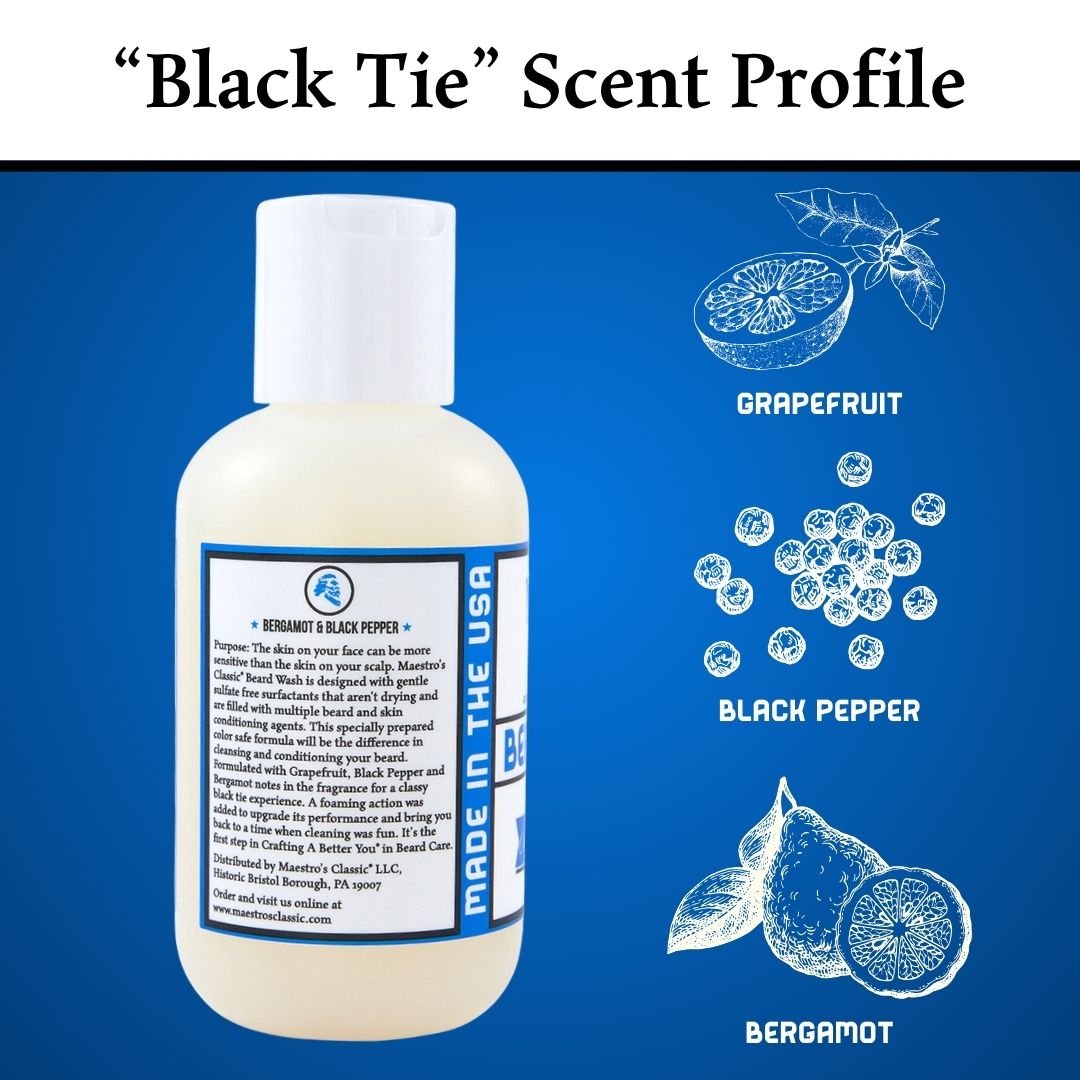 Mark of a Man scent profile graphic featuring grapefruit, black pepper, and bergamot – a bold, refined masculine fragrance.