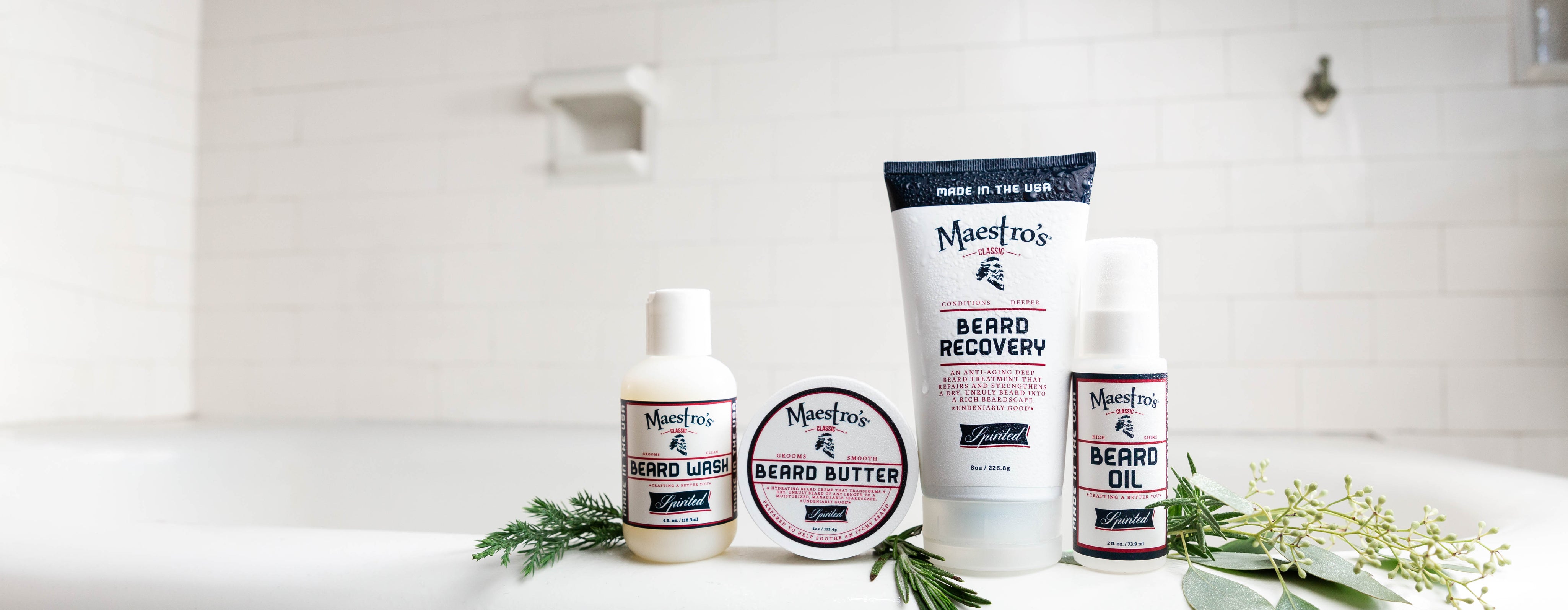 Maestro's Classic, Spirited Blend, Beard Care Products