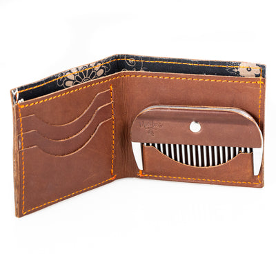 Maestro's Only- Full Size Wallet with Beard Comb
