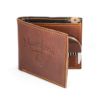 Maestro's Only- Full Size Wallet with Beard Comb