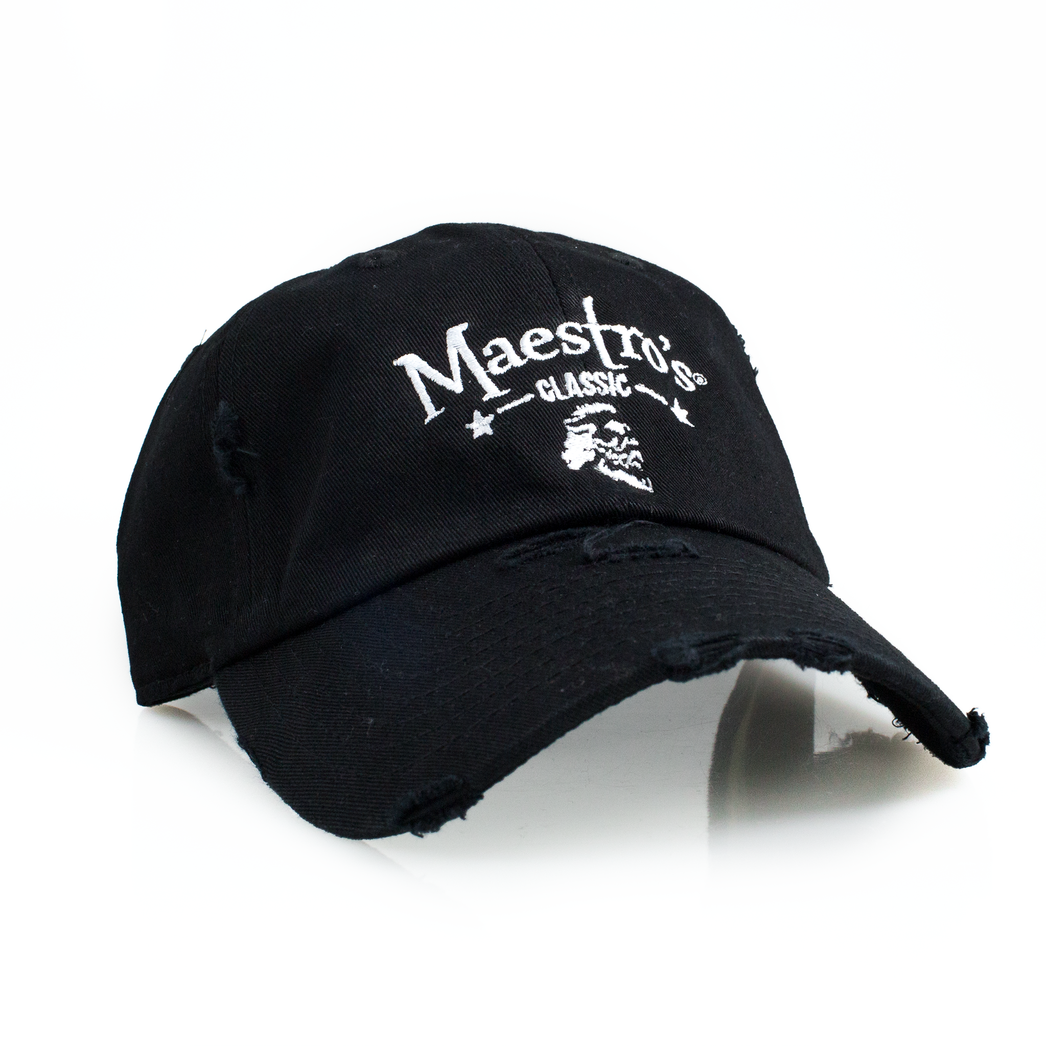 Maestro's Classic Distressed Dad Hat (Ballcap) - Maestro's Classic