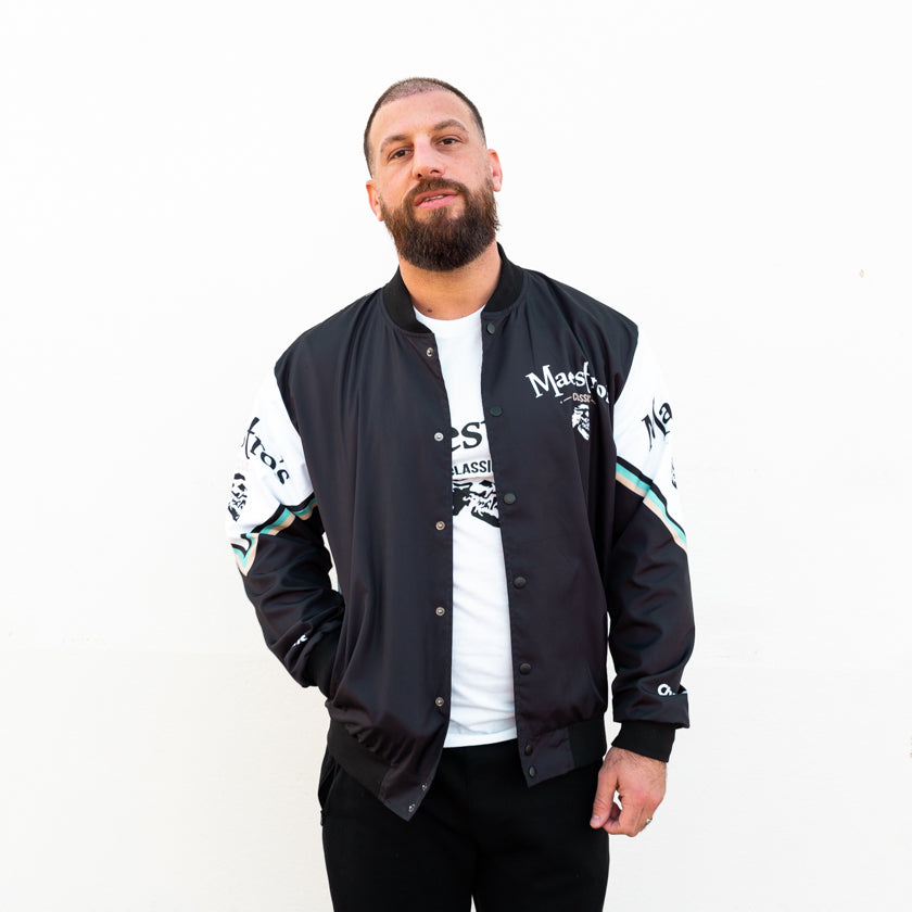 Maestro's Classic Chalk Line Jacket- Black - Maestro's Classic