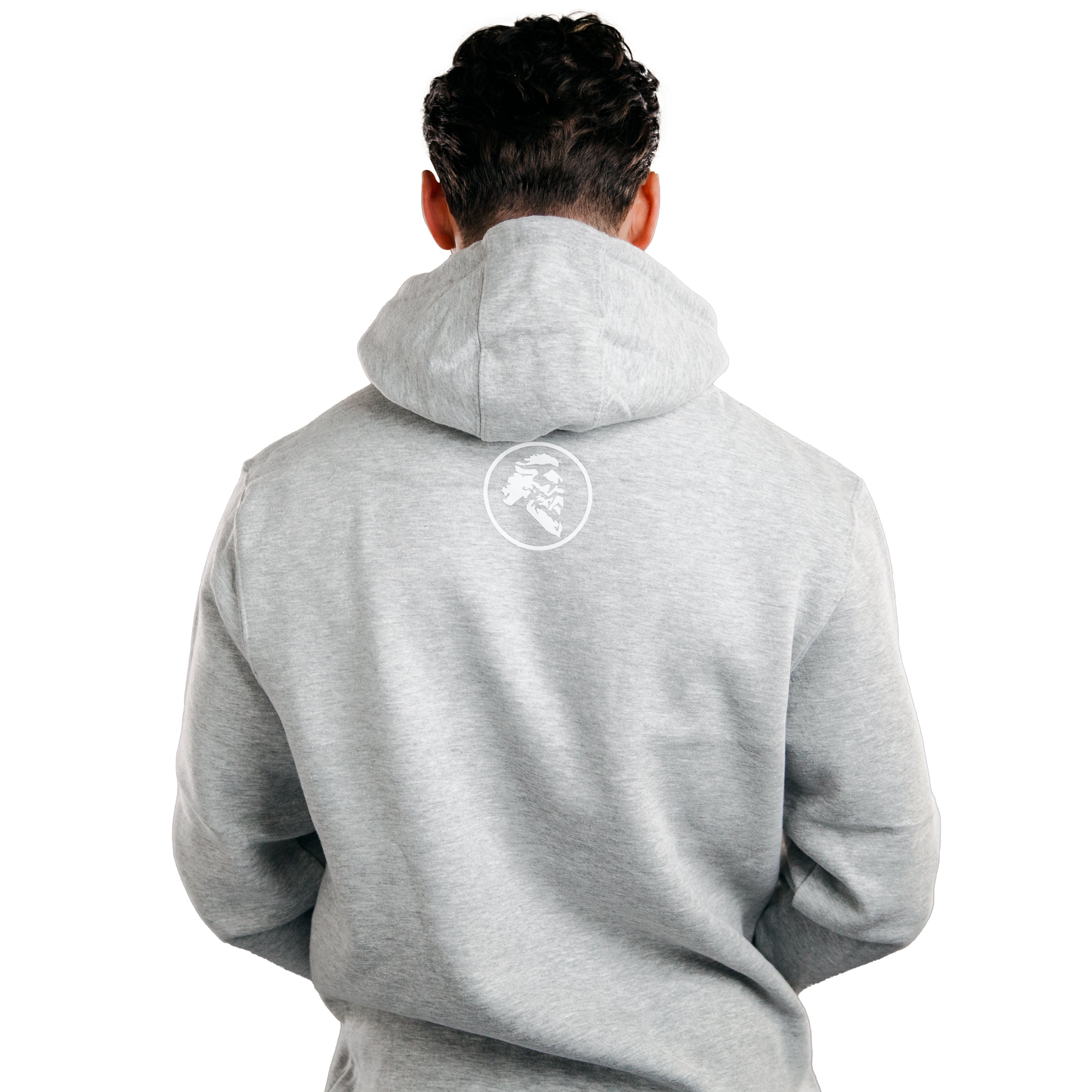 Maestro's Classic Gray Hooded Sweatshirt - White Logo - Maestro's Classic