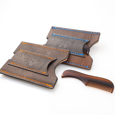 Maestro's Only - Minimalist Wallet with Stache Comb