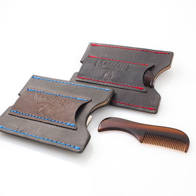 Maestro's Only - Minimalist Wallet with Stache Comb