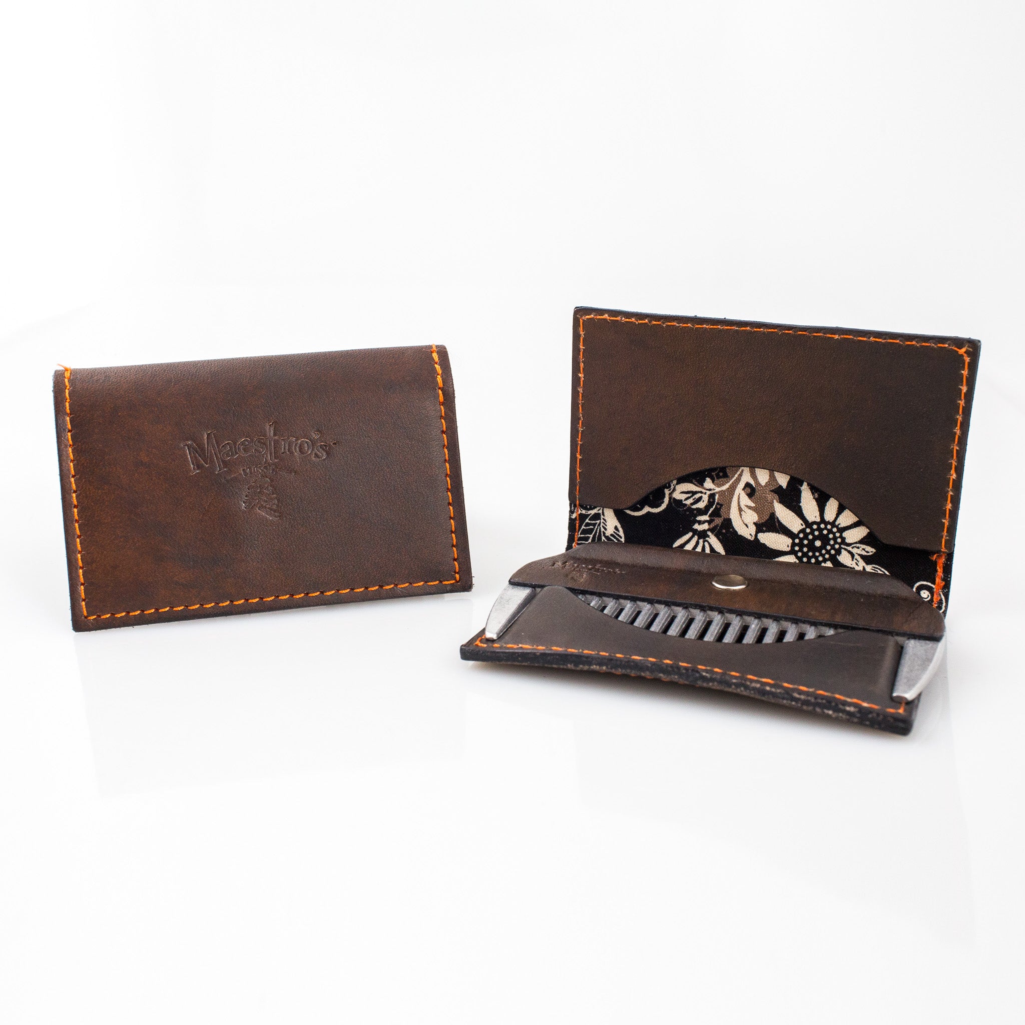 Maestro's Only - Minimalist Wallet with Beard Comb - Maestro's Classic