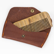 Maestro's Only - Beard Comb in Leather Sleeve - Maestro's Classic