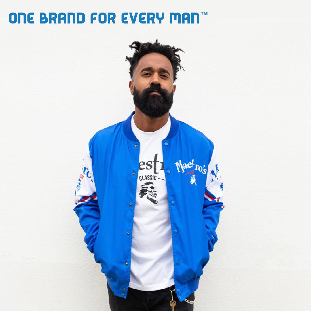 Maestro's Classic Chalk Line Jacket- Blue - Maestro's Classic