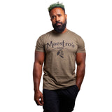 Maestro's Classic Army Green Tee - Black Logo
