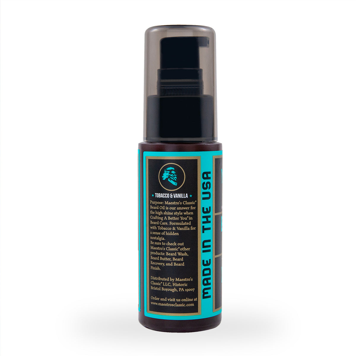 Speakeasy Blend Beard Oil - Maestro's Classic