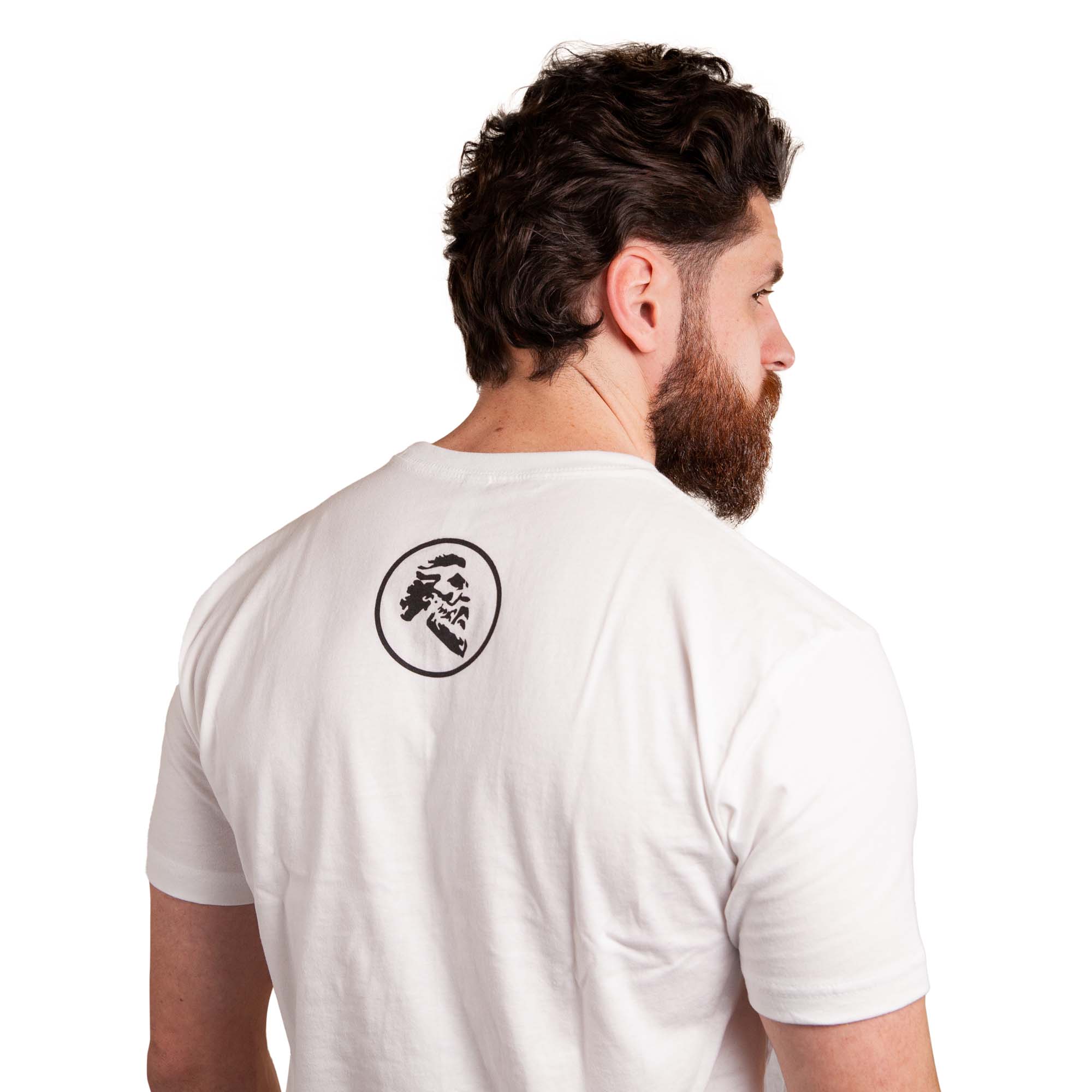 Maestro's Classic White Tee - Black Logo - Maestro's Classic